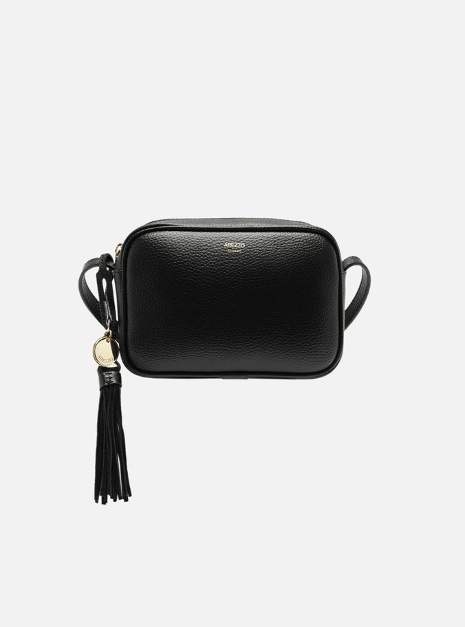 Bolsa Tiracolo Preta Pequena Charm Barbicacho