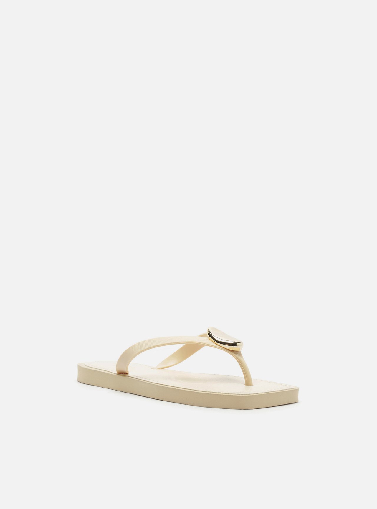Chinelo de Dedo Branca Bico Quadrado Brizza — foto 2