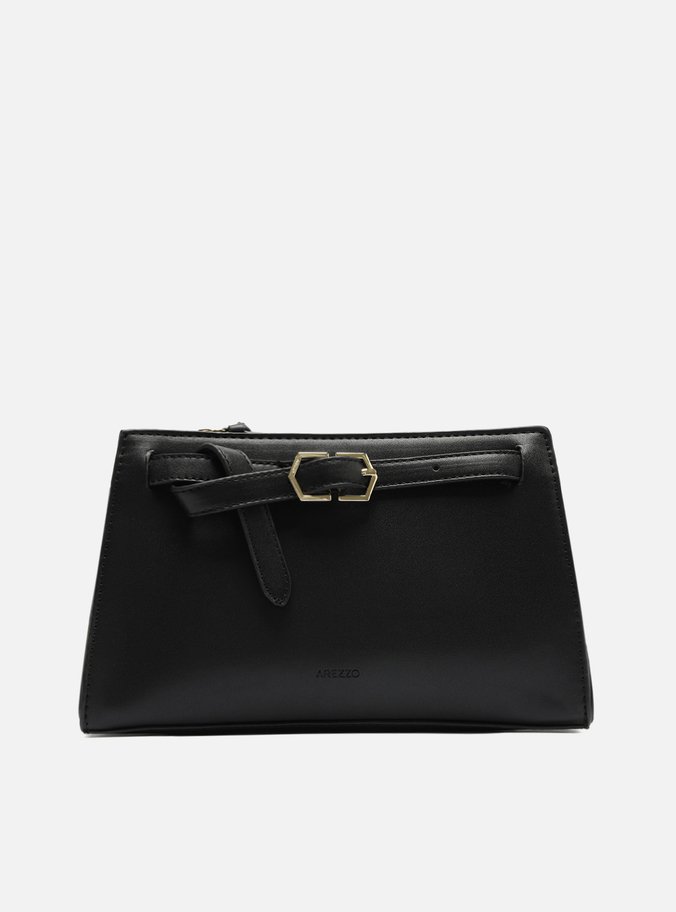 Bolsa Preta Tiracolo Média Fivela