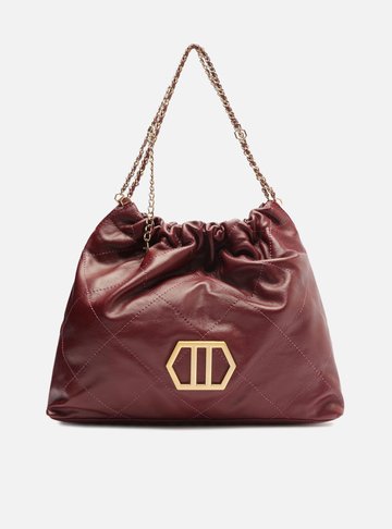 Bolsa Hobo Vinho Couro Esther Grande