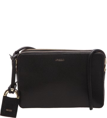 Bolsa Couro Tiracolo Abraccio Preta