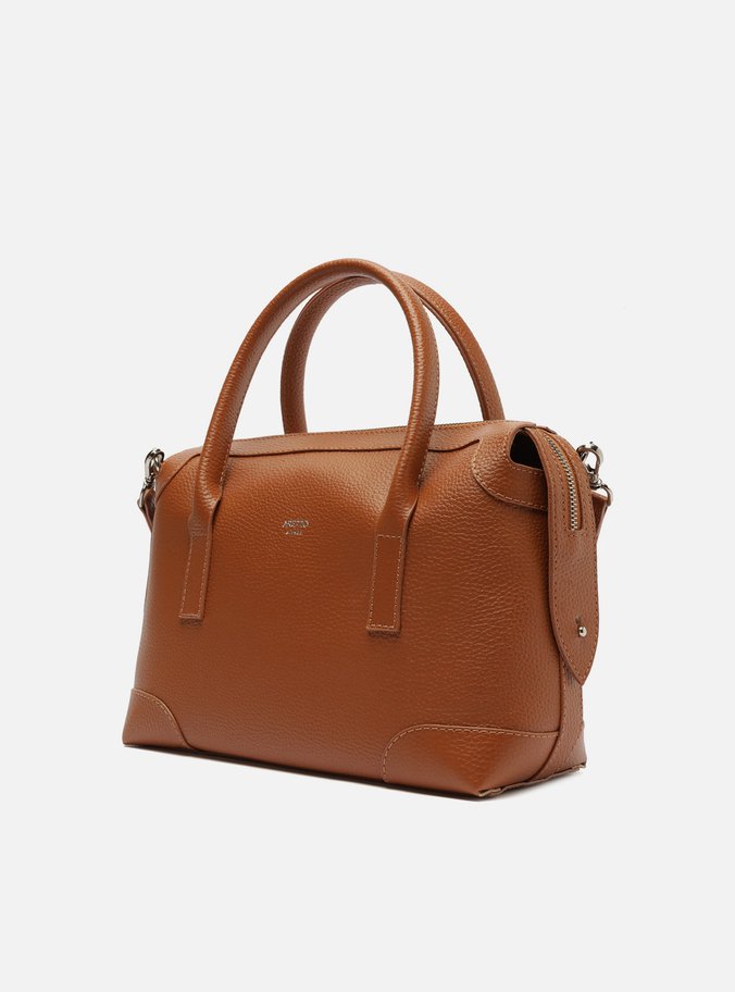 Bolsa Bowling Marrom Grande Recortes