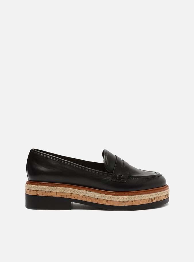 Mocassim Preto Couro Sola Multimaterial