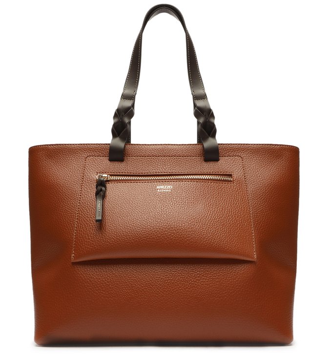 Bolsa Shopping Marrom Babi Grande