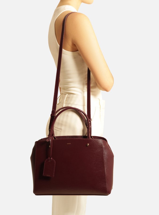 Bolsa Tote Vermelha Couro Bella Média