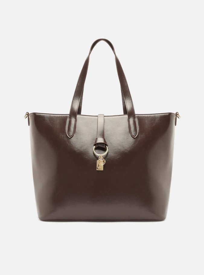 Bolsa Tote Marrom Grande Metais