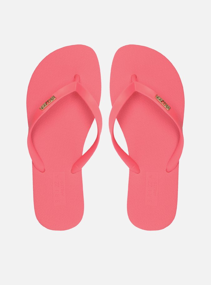 Chinelo de Dedo Rosa Tiras Textura Brizza