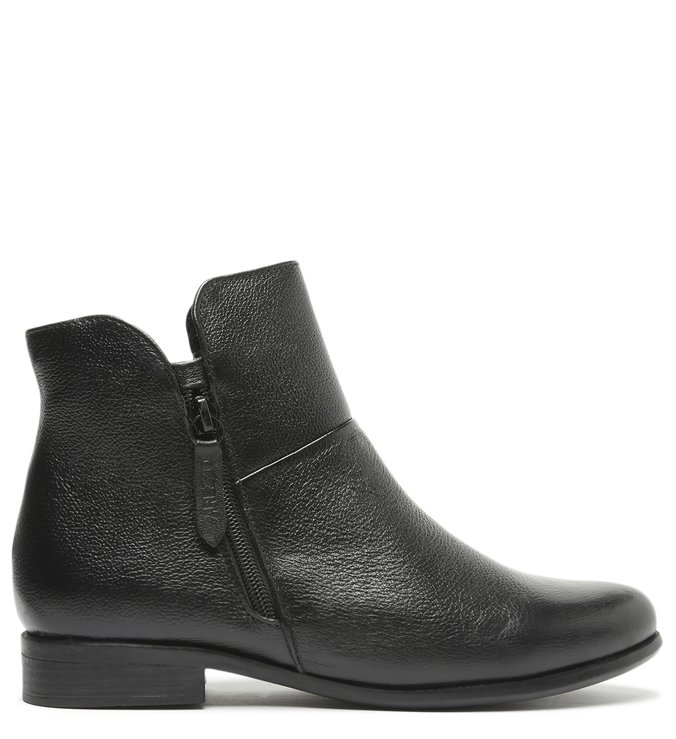 Bota Couro Cano Curto Preta