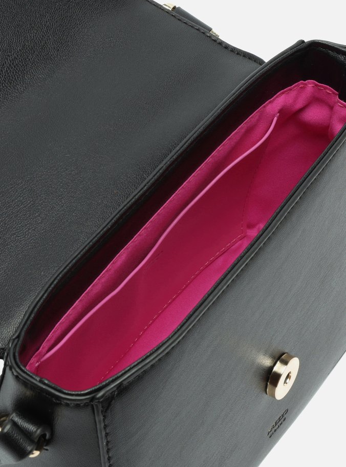 Bolsa Tiracolo Preta Eco Calf Pequena