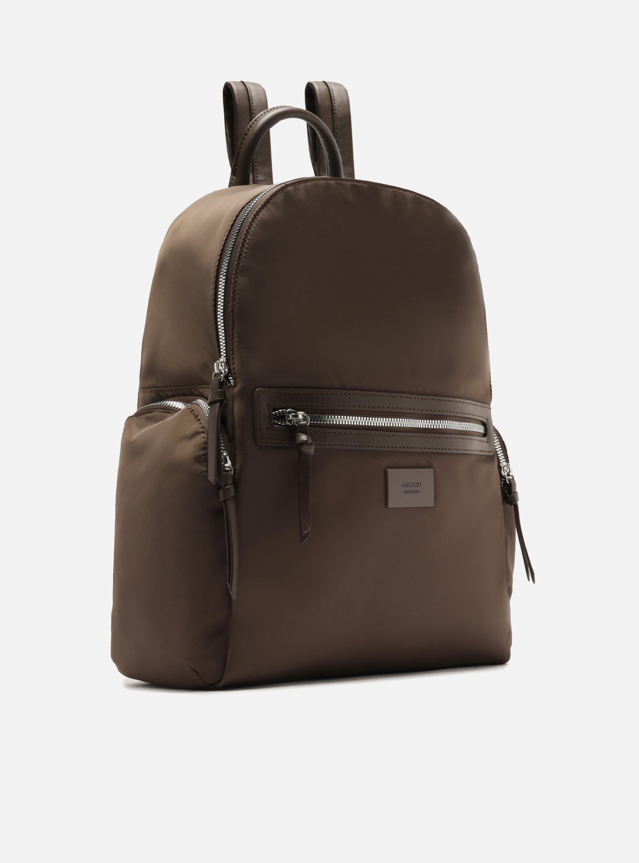 Mochila Nylon Grande Marrom — foto 5