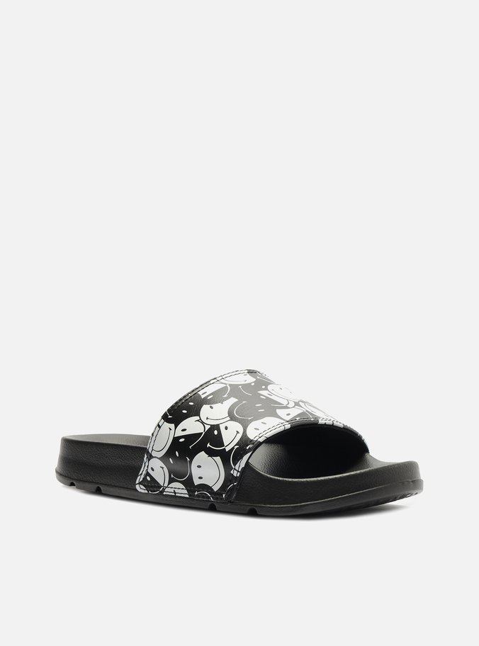 Slide Preta Print Smiley® Brizza