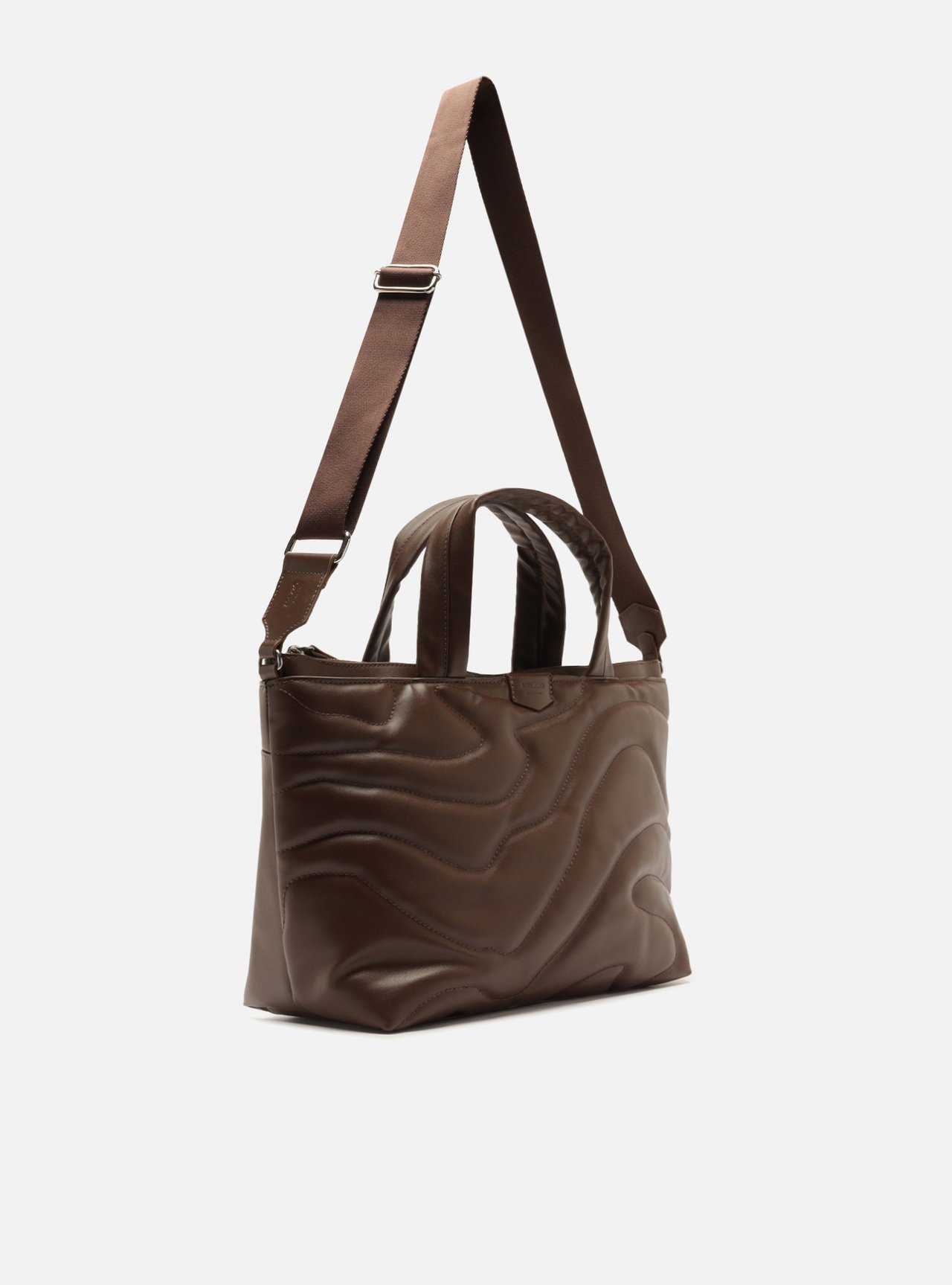 Bolsa Tote Marrom Waves Grande — foto 5