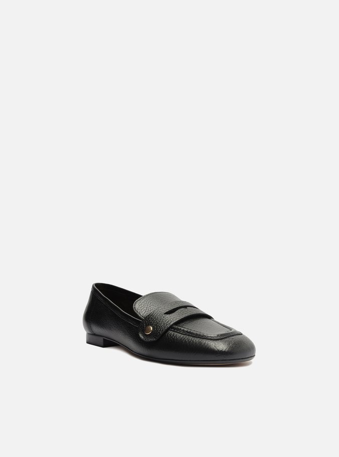 Loafer Preto Couro Bridão Switch com Troca de Bridão