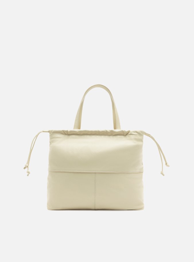 Bolsa Tote Off-White Couro Grande Matelassê Bolso