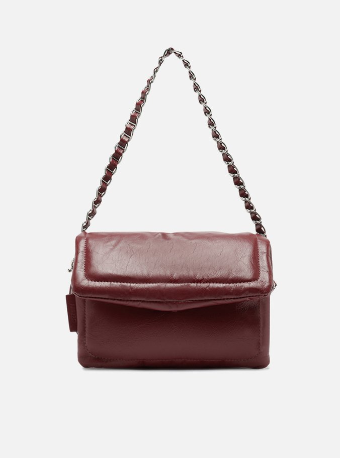 Bolsa Vermelha Couro Tiracolo Média