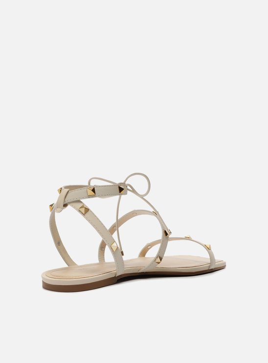 Sandália Rasteira Off-White Amarração Spikes
