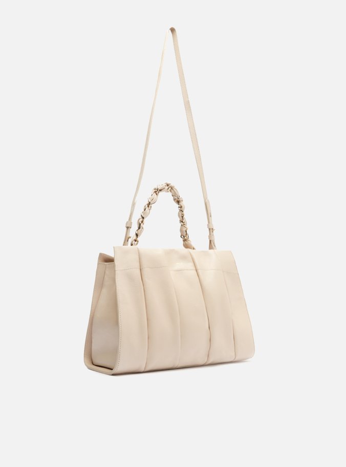 Bolsa Tote Branca Couro Milano Grande