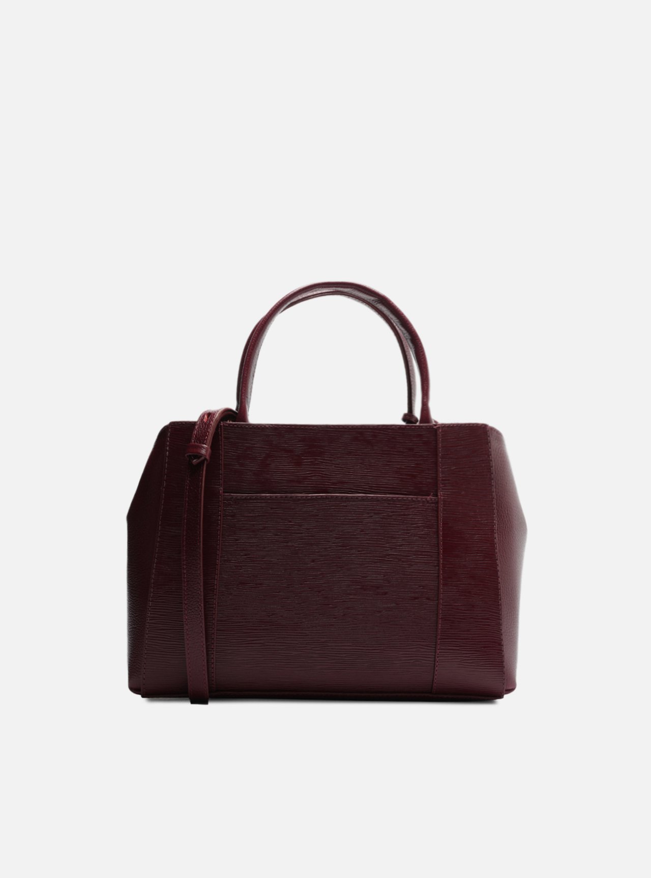 Bolsa Tote Vermelha Couro Bella Média — foto 3