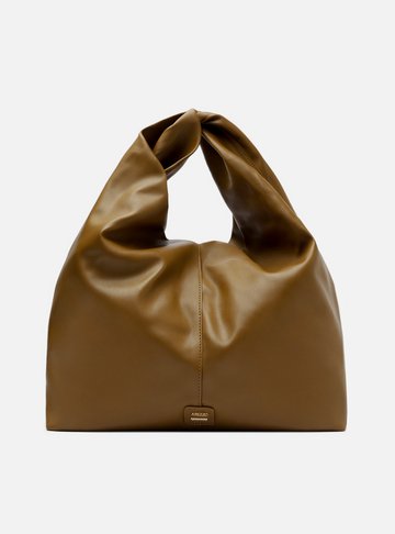 Bolsa Hobo Marrom Grande