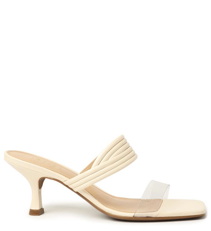 Sandália Off-White Vinil Tiras Aberta