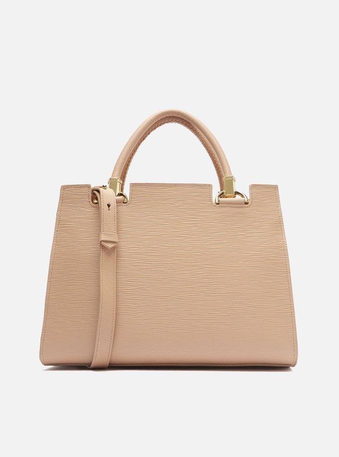 Bolsa Tote Nude Couro Abraccio Grande