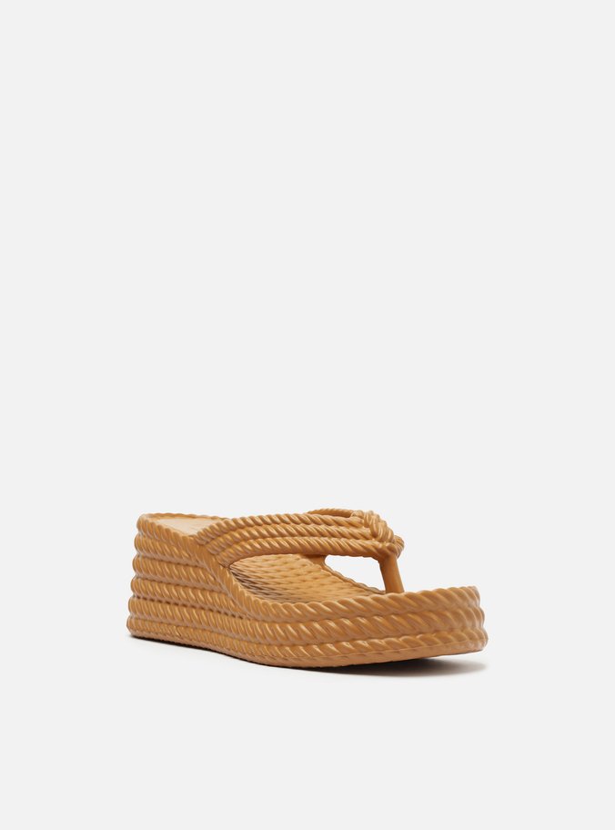 Sandália Marrom Flatform Marrocos Sun