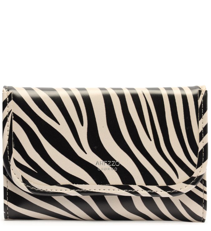 Carteira Zebra Média Borda Arredondada