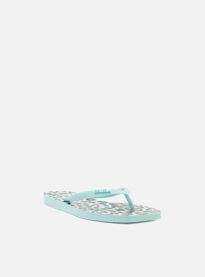Chinelo de Dedo Animal Print Azul Brizza