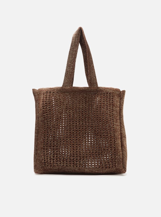 Bolsa Shopping Marrom Metal Mônaco Grande