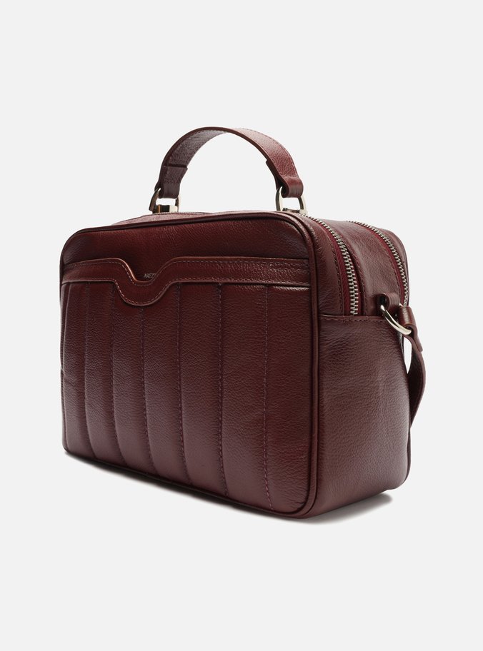 Bolsa Tiracolo Vermelha Couro Francine Média