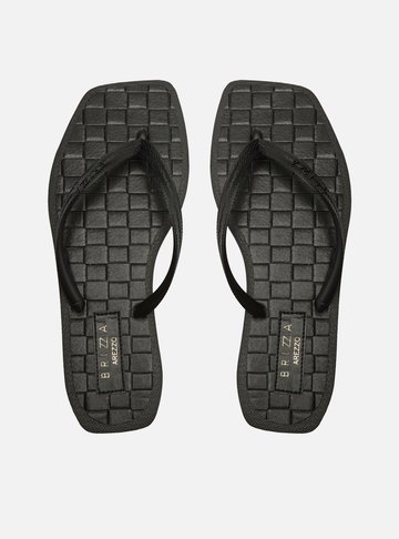 Chinelo de Dedo Preto Jelly