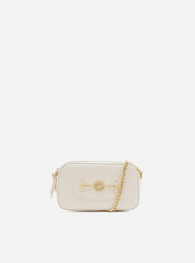 Bolsa Tiracolo Branca Couro  Pequena