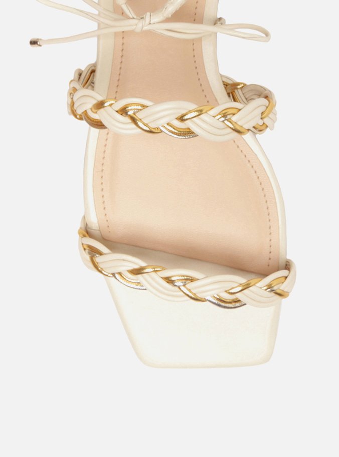 Sandália Rasteira Off-White Amarração