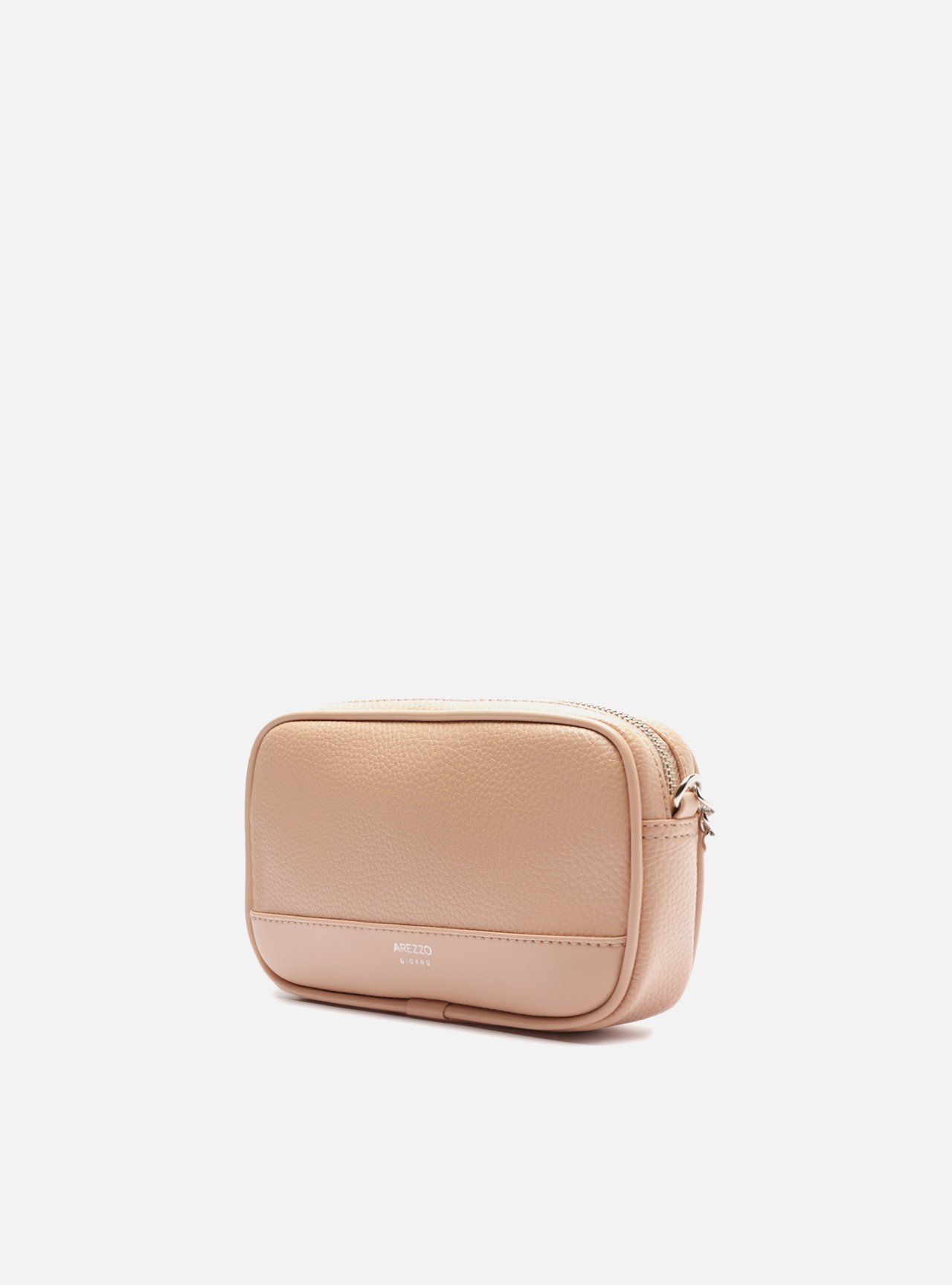 Bolsa Tiracolo Bege Pequena Corrente Basic — foto 2
