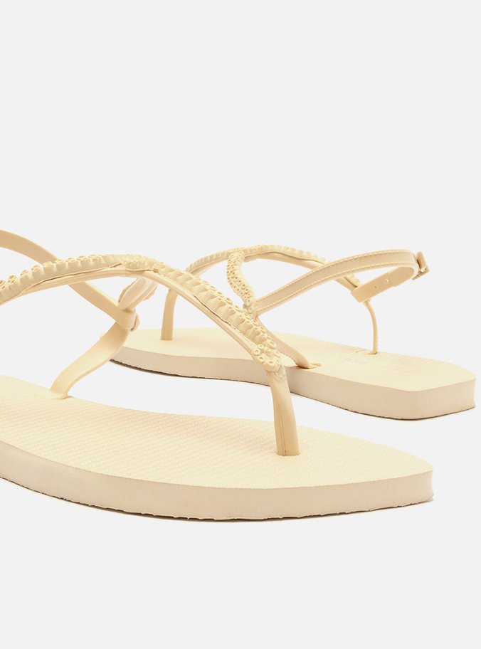 Sandália Rasteira Off-White Slim Flash Flex