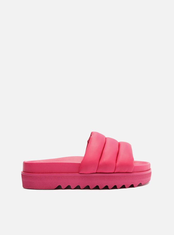 Sandália Rosa Flatform Acolchoada