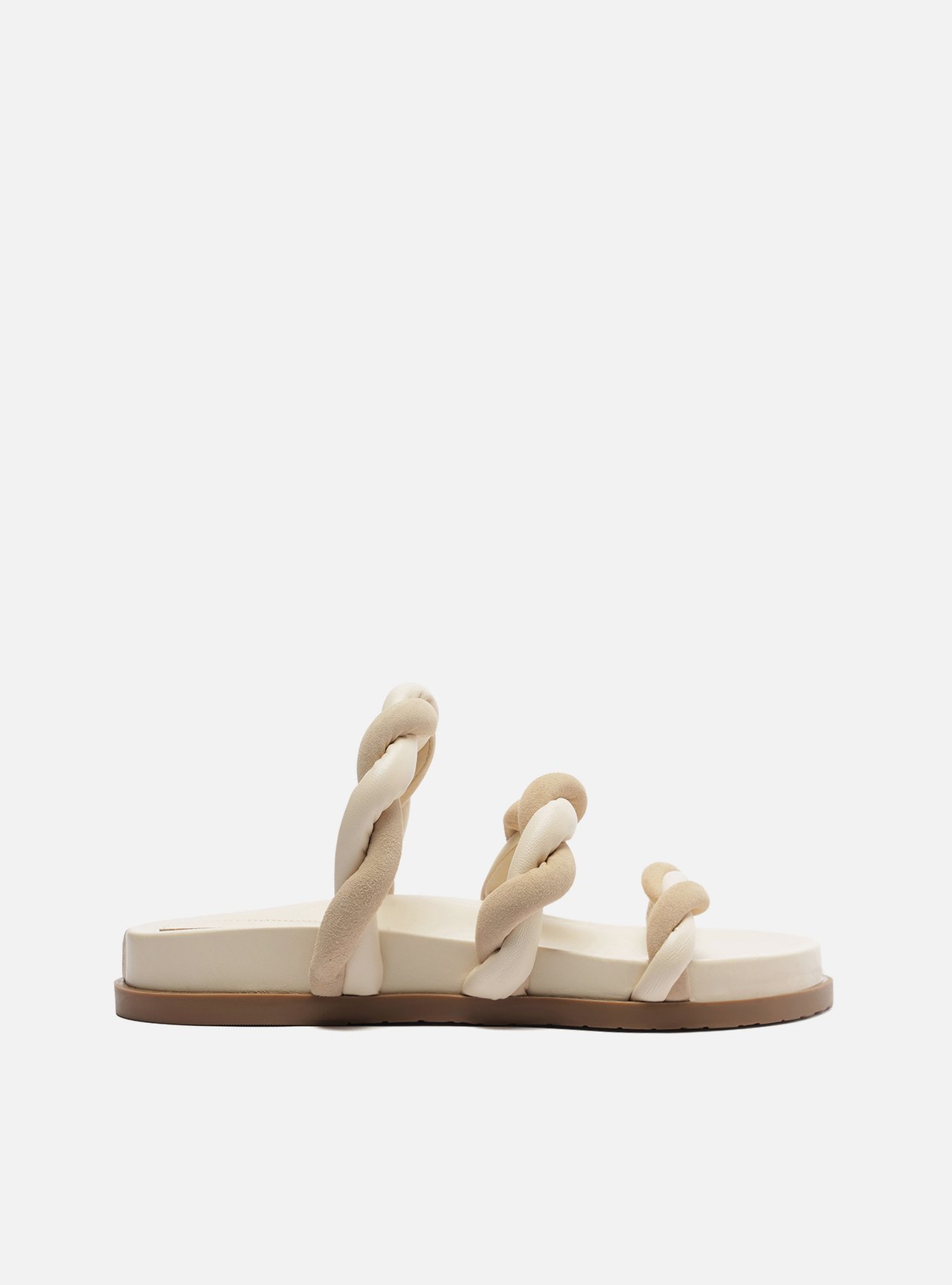 Sandália Papete Off-White Tiras Nobuck — foto 1
