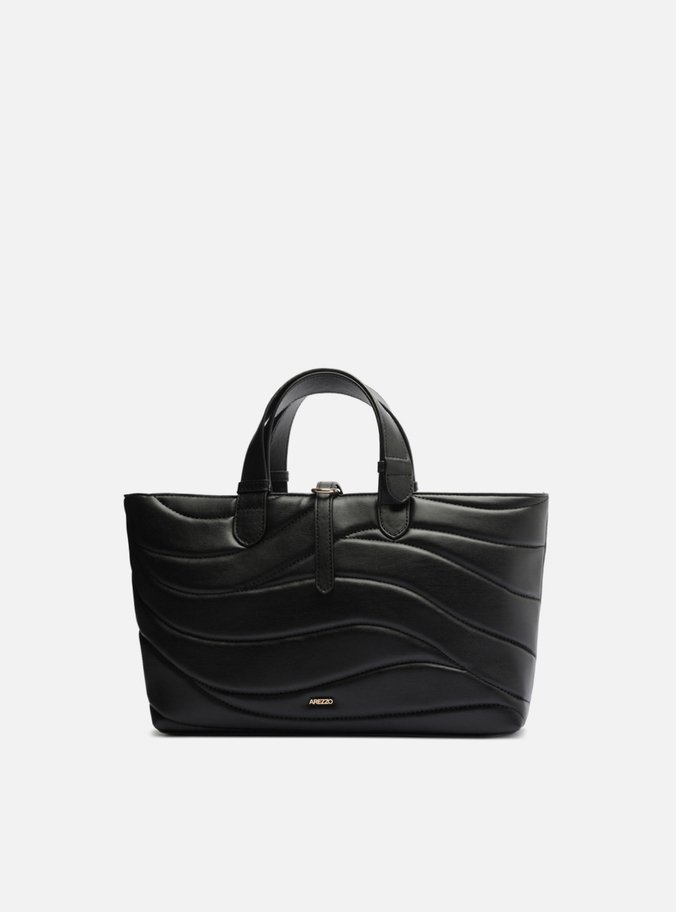 Bolsa Tote Preta Matelassê Média