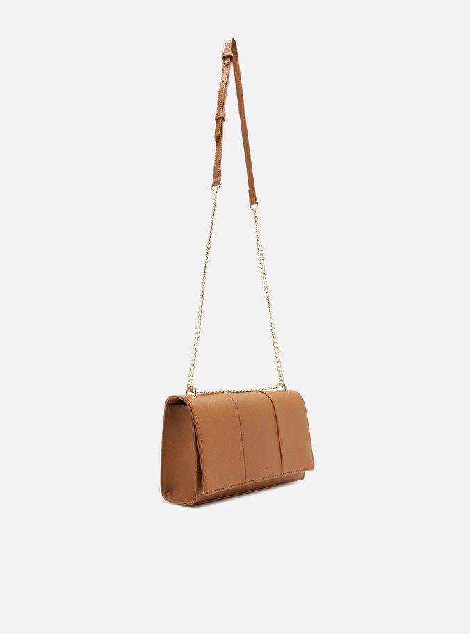 Bolsa Tiracolo Marrom Média Recortes
