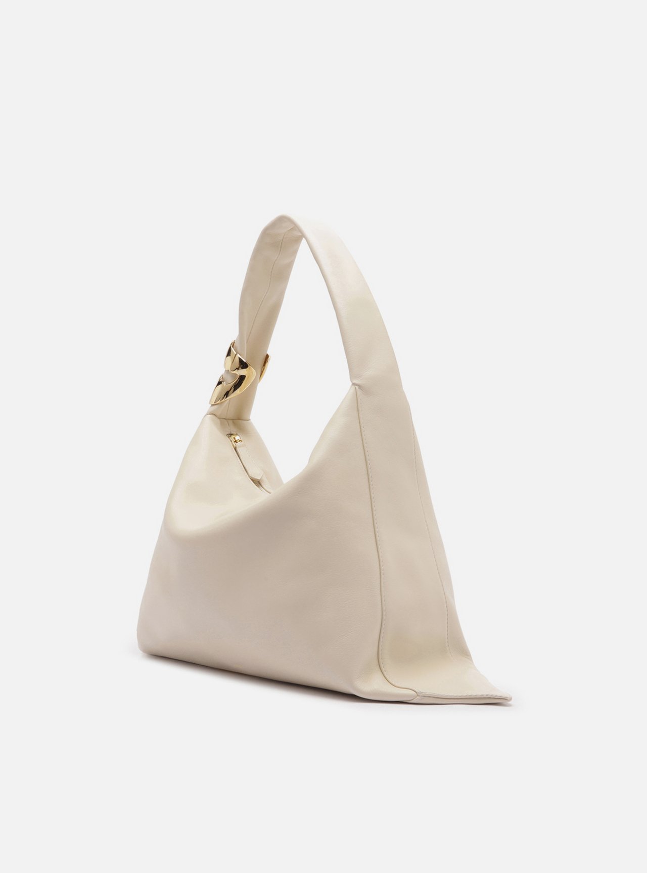 Bolsa Hobo Branca Couro Grande Metal Lenny Niemeyer — foto 2