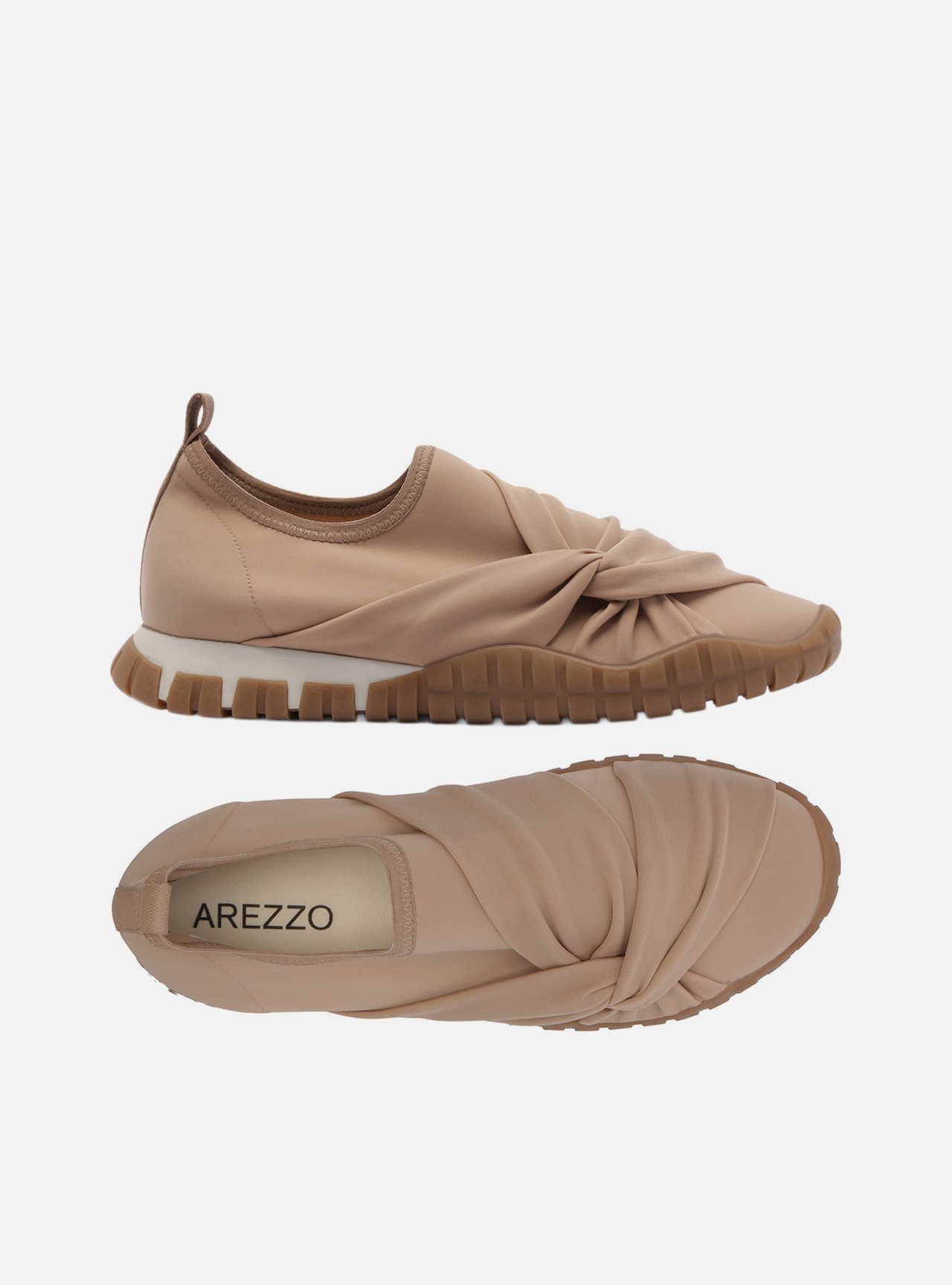 Tênis Slip On Rosa Claro Tecido Sola Emborrachada — foto 5