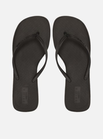 Chinelo Preto Flatform Mykonos Basics