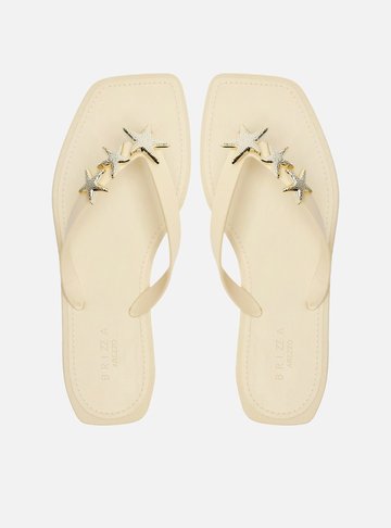 Chinelo Off-White Estrela Brizza