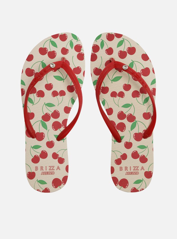 Chinelo de Dedo Vermelho Essential Cereja