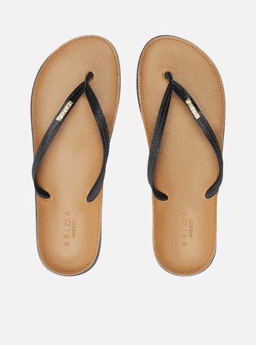 Arezzo — Chinelo de Dedo Preto Recouro Fit