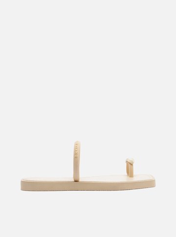 Rasteira Off White Square Dedeira Metal Brizza