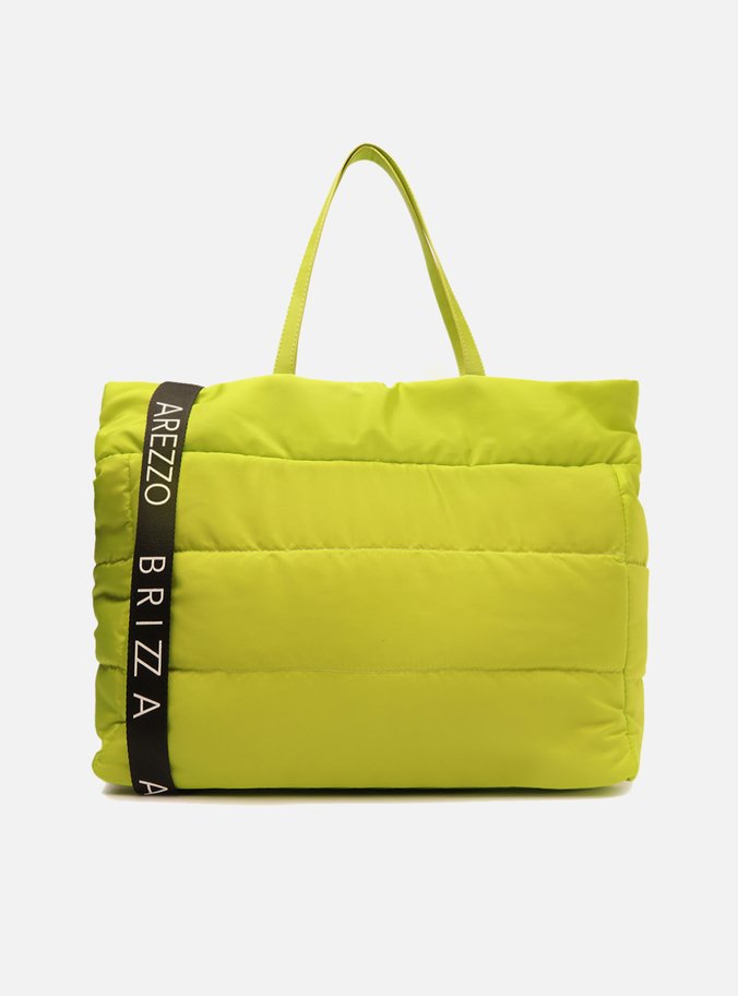 Bolsa Shopping Verde Lima Nylon Grande Brizza