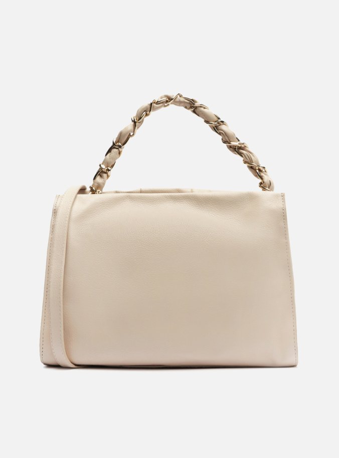Bolsa Tote Branca Couro Milano Média