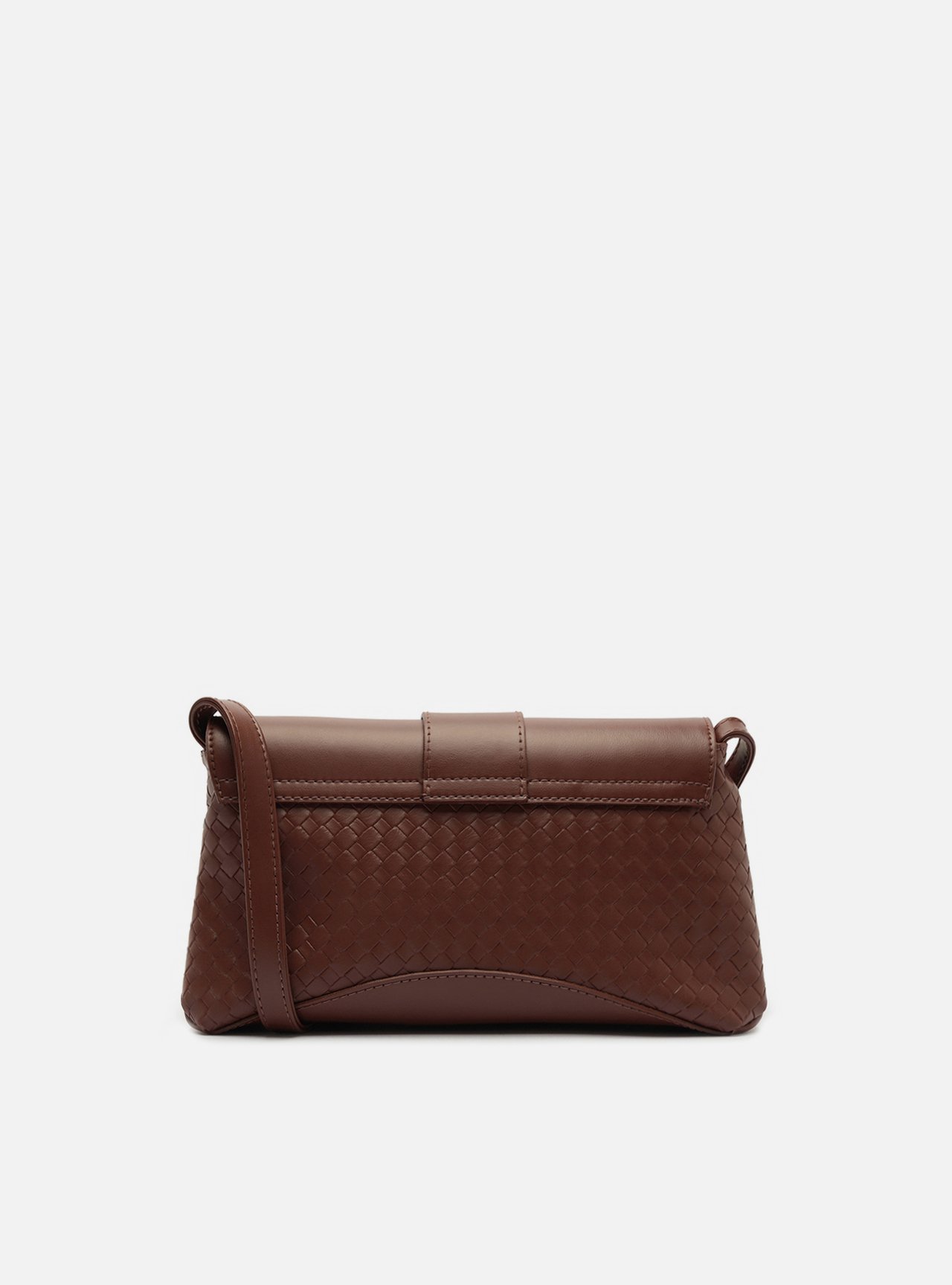 Bolsa Tiracolo Preta Média Tressê Metais — foto 3