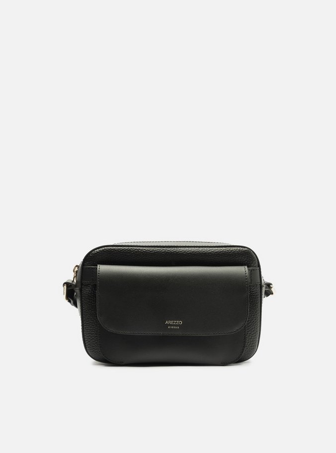 Bolsa Tiracolo Preta Média Pouch Removível